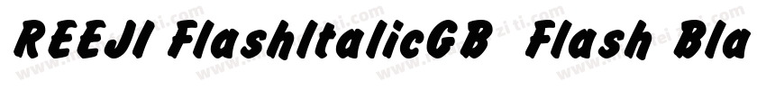 REEJI FlashltalicGB  Flash Black字体转换
